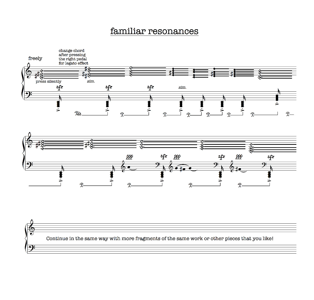 familiar resonances   high