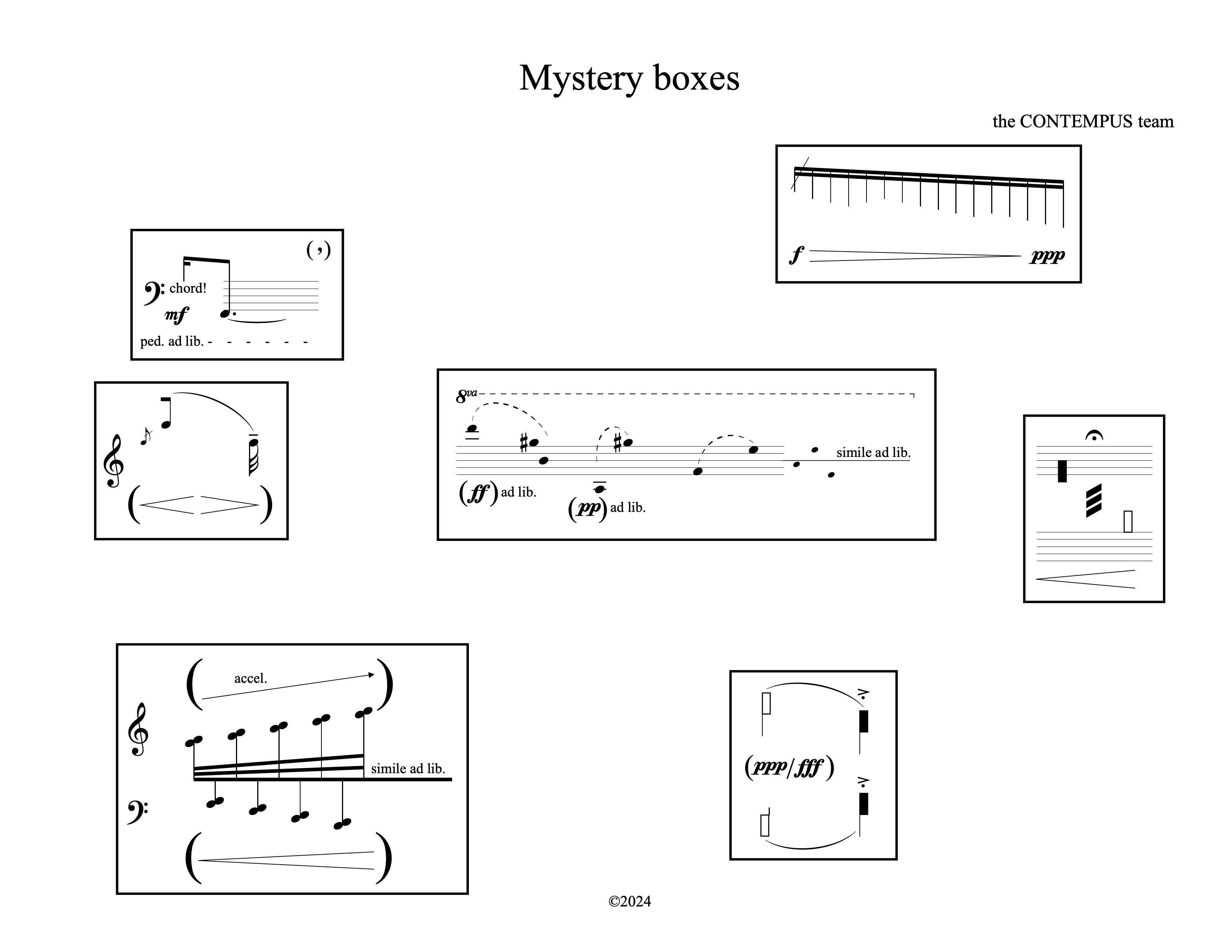 mystery boxes  open form exercise